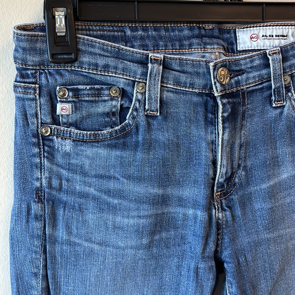 AG Adriano Goldschmied Women's Light Blue Skinny Jeans 27R - Picture 2 of 6